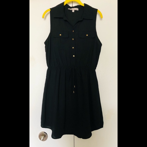 Gypsies Moondust Buttons Shirt Dress L🌟Drawstring - Picture 7 of 12